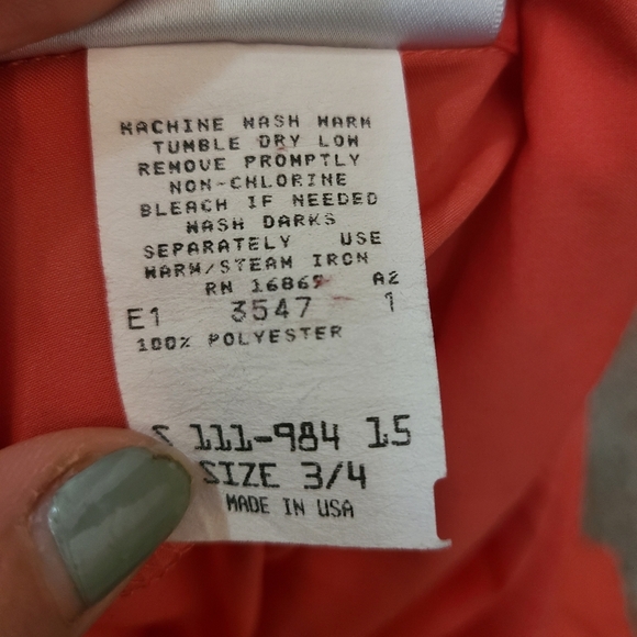 That's Me Vintage 90s Button Up Rose Embroidered Coral Top - Picture 3 of 3